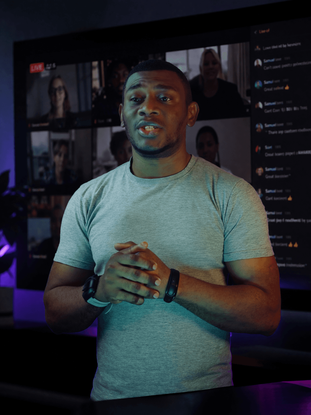 Wale Adebayo presenting at a live KerlHive session
